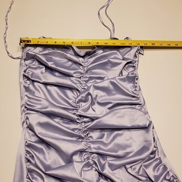 ROUGHED FRONT SHOULDER TIE DRESS - Picture 6 of 7